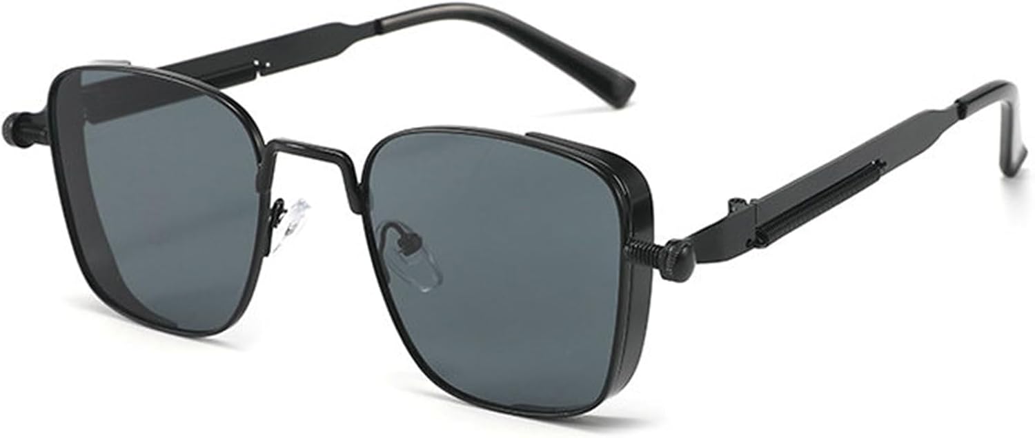 

Willochra Классические модные квадратные солнцезащитные очки конфетных цветов для женщин, ретро-стиль 90-х, трендовые мужские металлические прямоугольные очки UV400, C1