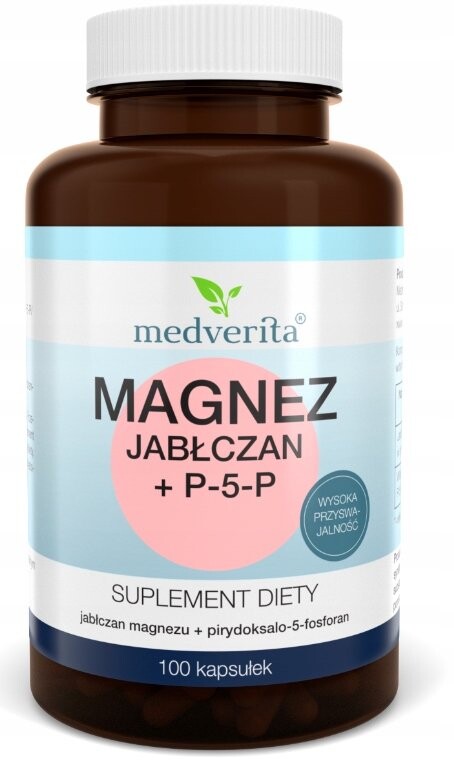 

Медверита, Магния малат + П-5-П, БАД, 100 капсул Medverita