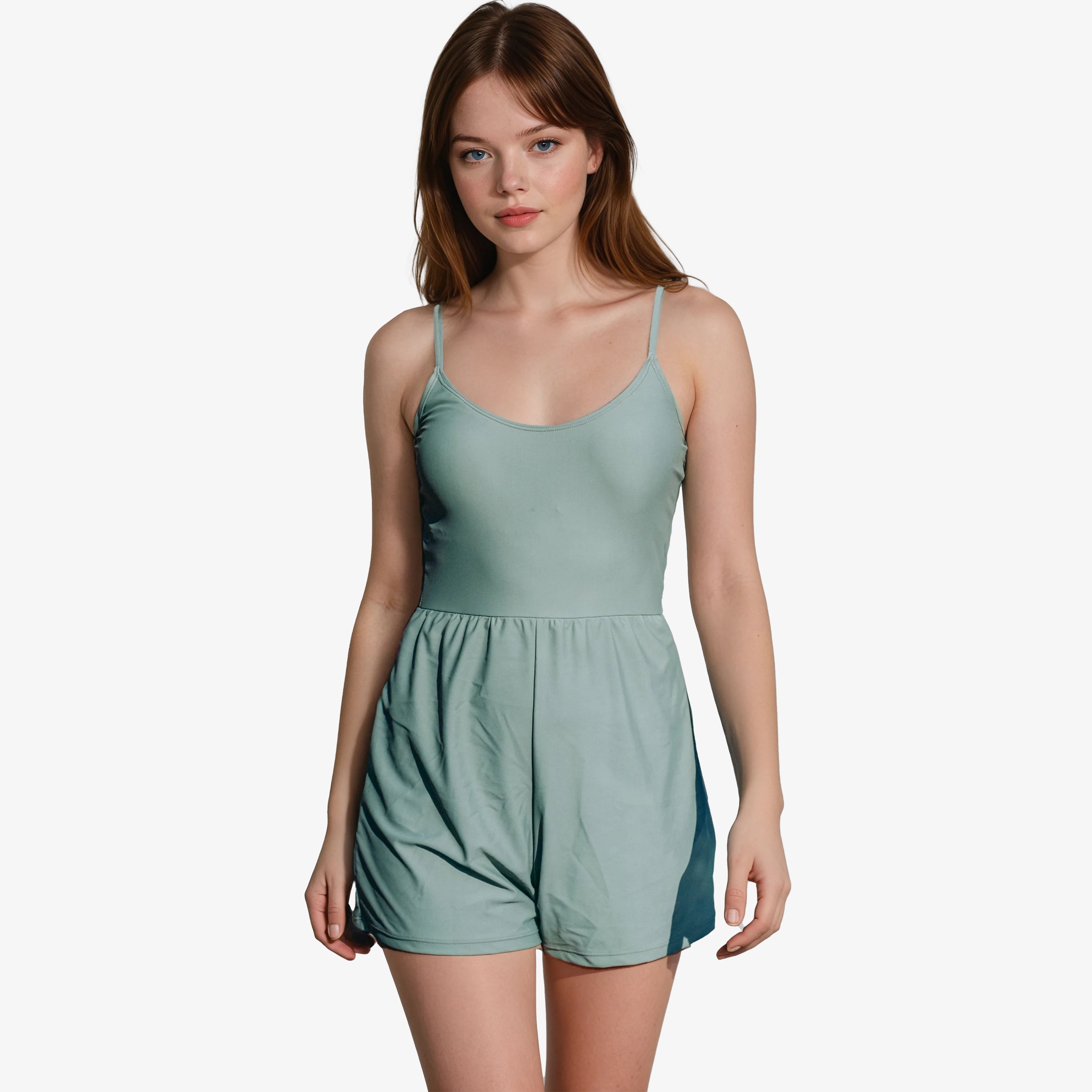 

Женский плюс купальный комбинезон Ivy Calypsa, зеленый