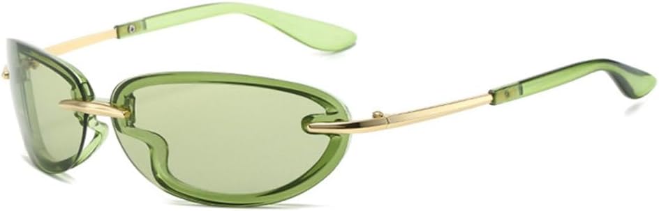 

Ретро овальные женские солнцезащитные очки класса люкс, модные оттенки конфетных цветов, защита от УФ-излучения UV400, мужские очки «кошачий глаз», зеркальные очки для занятий спортом на открытом воздухе TYUVIVO, One Size