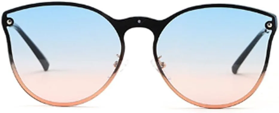 

Женские солнцезащитные очки без оправы с заклепками, мужские солнцезащитные очки в стиле ретро для активного отдыха, защита от УФ-излучения UV400 LANGSER, 3