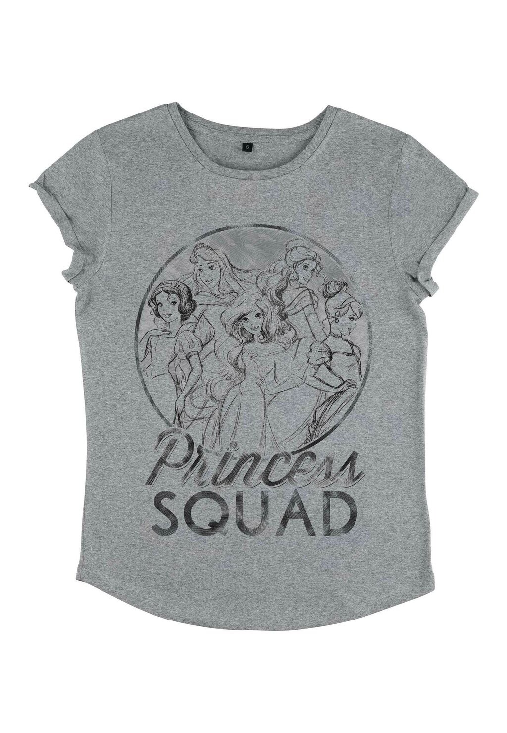 

Футболка с принтом PRINCESSES PRINCESS SQUAD Disney, цвет Mottled Light Grey