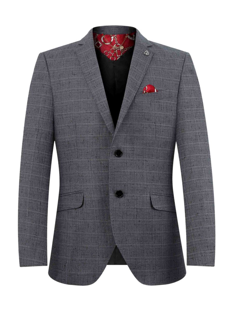 

Спортивное пальто Slim Fit с текстурированной отделкой Elie Balleh, серебряный, Серебристый, Спортивное пальто Slim Fit с текстурированной отделкой Elie Balleh, серебряный