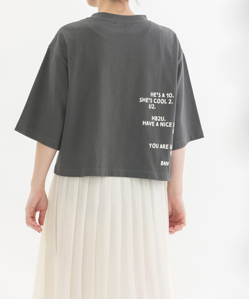 

Футболка хлопковая с рукавами 5/8, принтом Nop de nod, Ciel, темно-серый