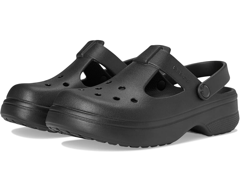 

Сабо Crocs Kids Classic Mary Jane Clogs, черный