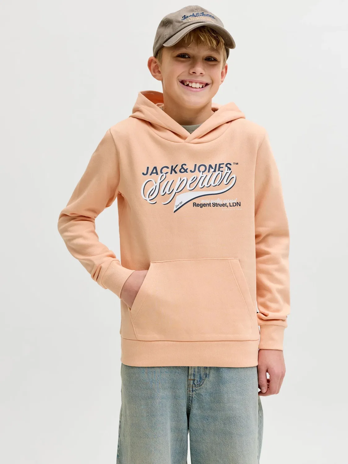 Капюшон JACK & JONES Junior, бич сэнд — фото 3