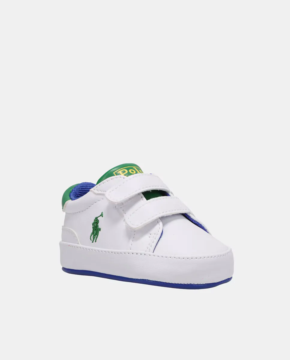 

Детские низкие кроссовки Heritage Court в форме шлема с логотипом Polo Ralph Lauren, белый