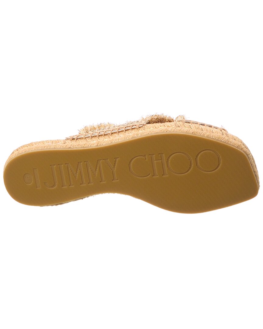 Jimmy Choo Aciel Lurex Sandal, золотой — фото 4