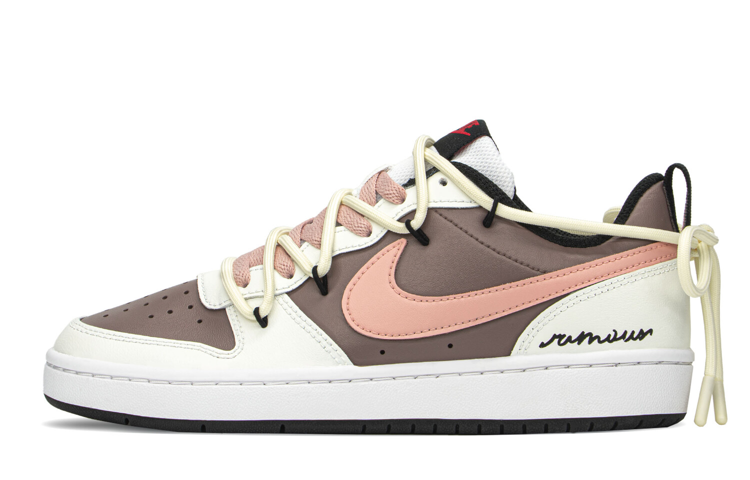 

Кроссовки Nike Court Borough Series Skateboard Shoes Women's Low-Top Brown/Pink