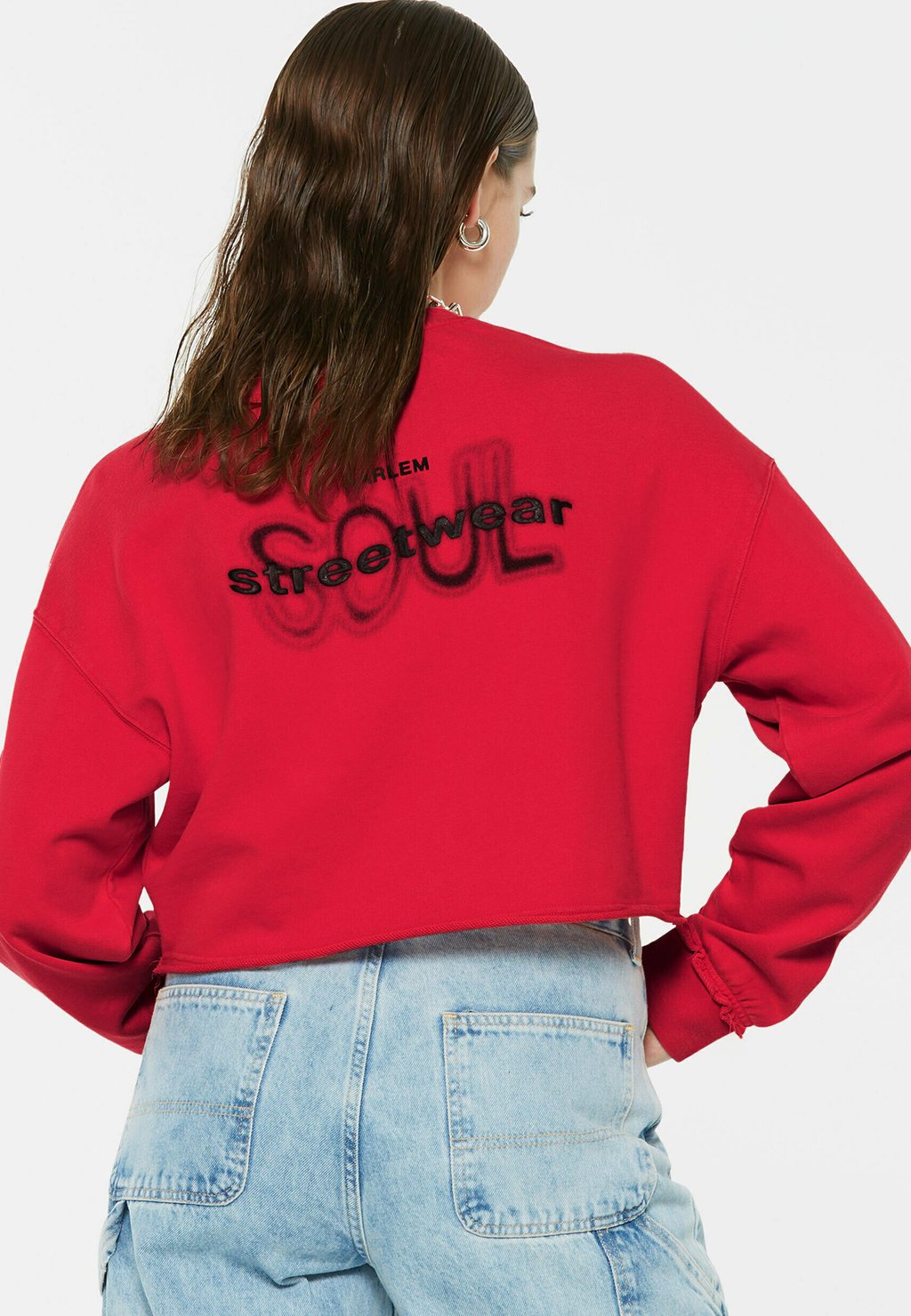

Толстовка LO-LA CROPPED PRINTED Harlem Soul, красный