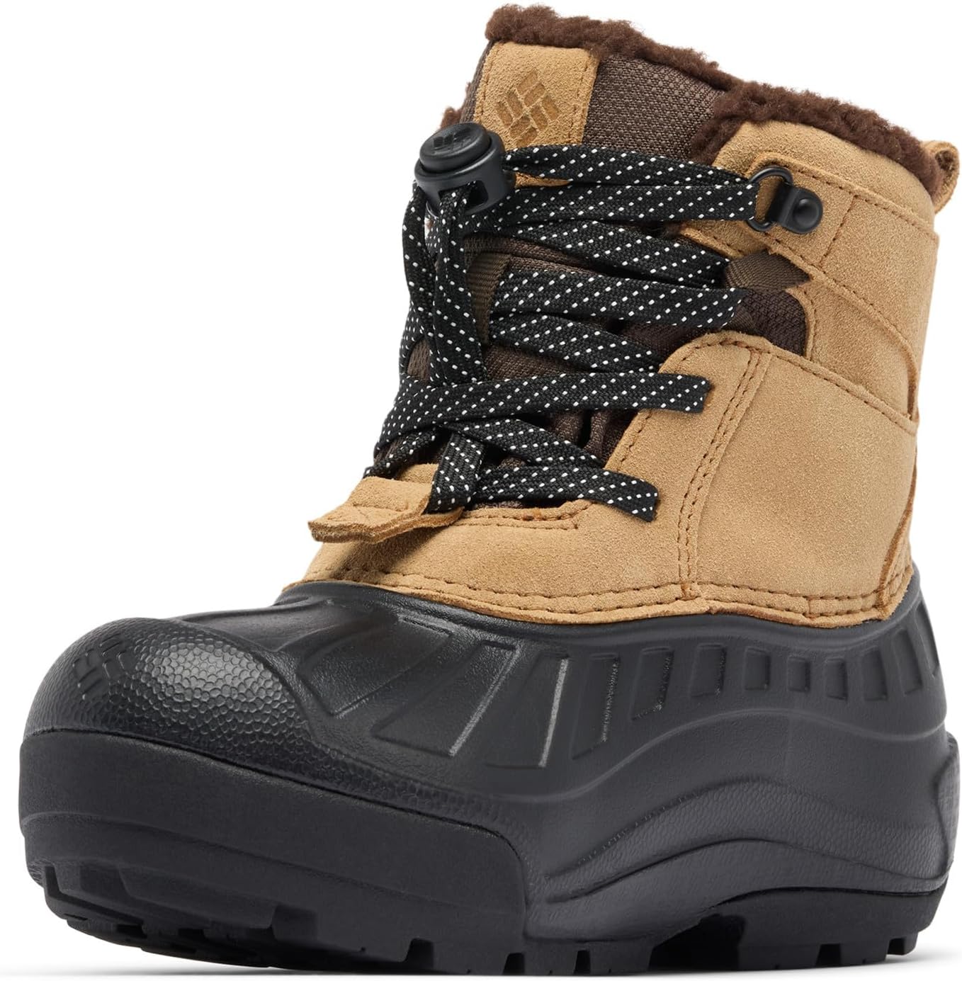 Columbia unisex-child Youth Powderbug Alpine Waterproof, Sahara/Black — фото 4