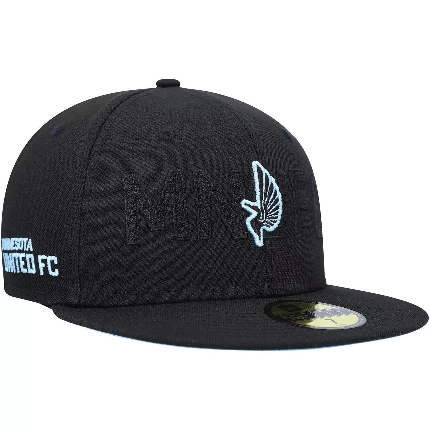 

Черная мужская облегающая кепка New Era Minnesota United FC Kick Off 59FIFTY