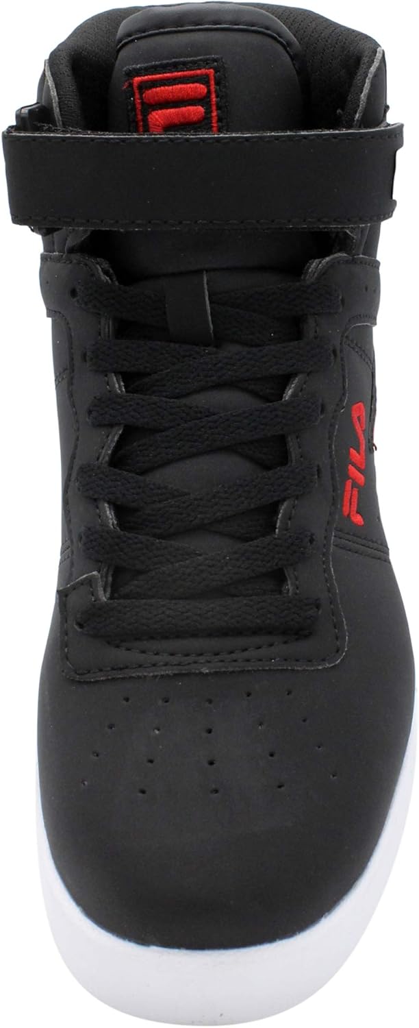 Мужские кроссовки Fila Everyday Sport Athletic Casual высокие на шнуровке Vulc 13 Mid, белый/черный/красный — фото 4