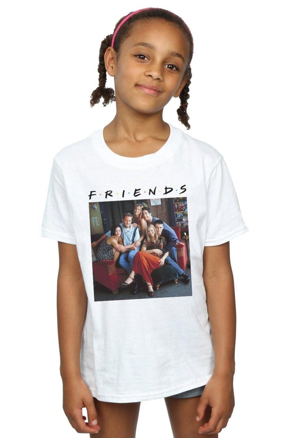

Хлопковая футболка для группового фото на диване Friends, белый