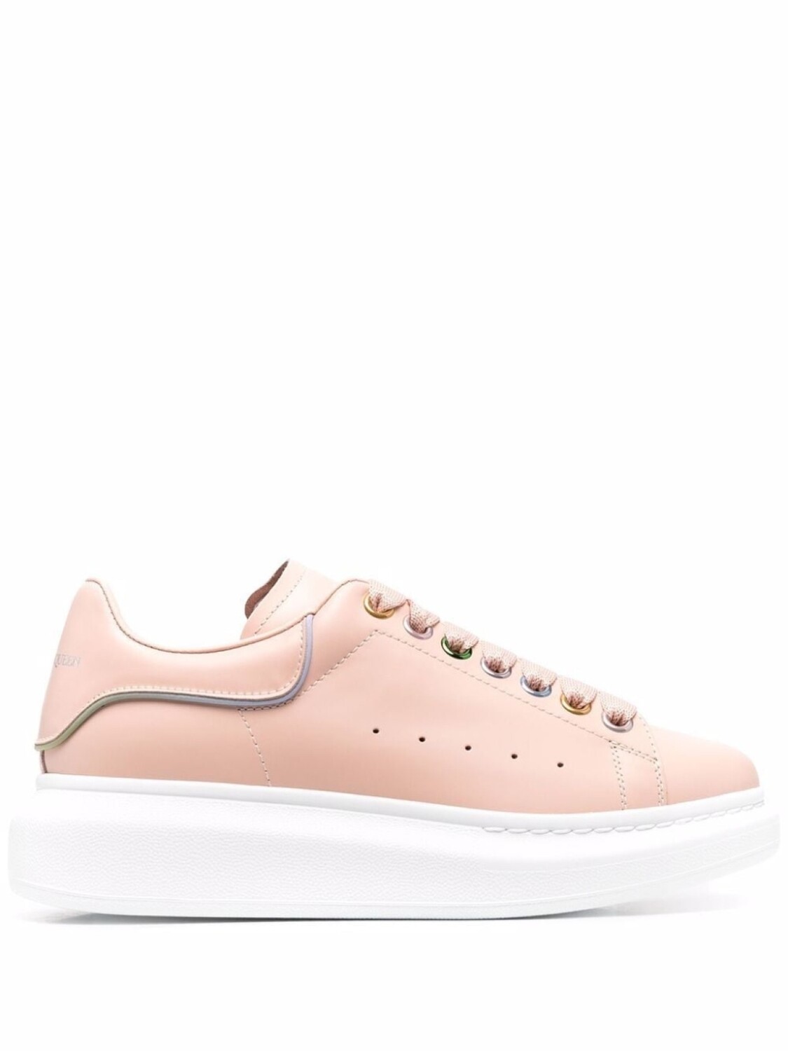 

Alexander McQueen кроссовки на шнуровке, розовый