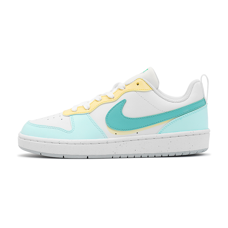 

Кроссовки Nike Court Borough Skateboarding Shoes Women's Low-top White Green Yellow, белый/желтый