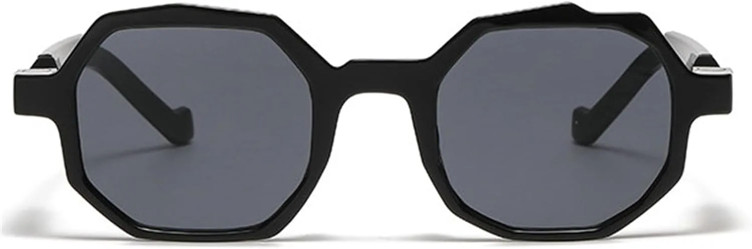 

Willochra Популярные модные многоугольные квадратные двухцветные женские солнцезащитные очки в винтажном стиле с градиентом UV400 Мужские панк-солнцезащитные очки, C1