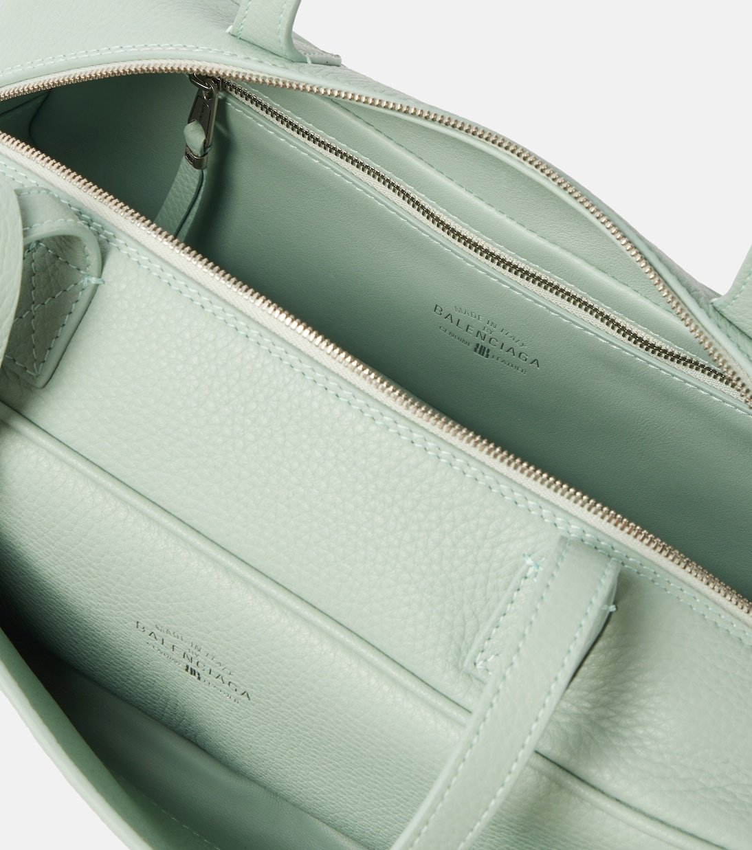 Кожаная сумка через плечо Carrie Small Balenciaga, Mineral Green — фото 3