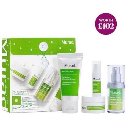 Набор для ухода за кожей The Derm Report on Total Skin Renewal Renewing Skincare Set - Christmas Gift — фото 2
