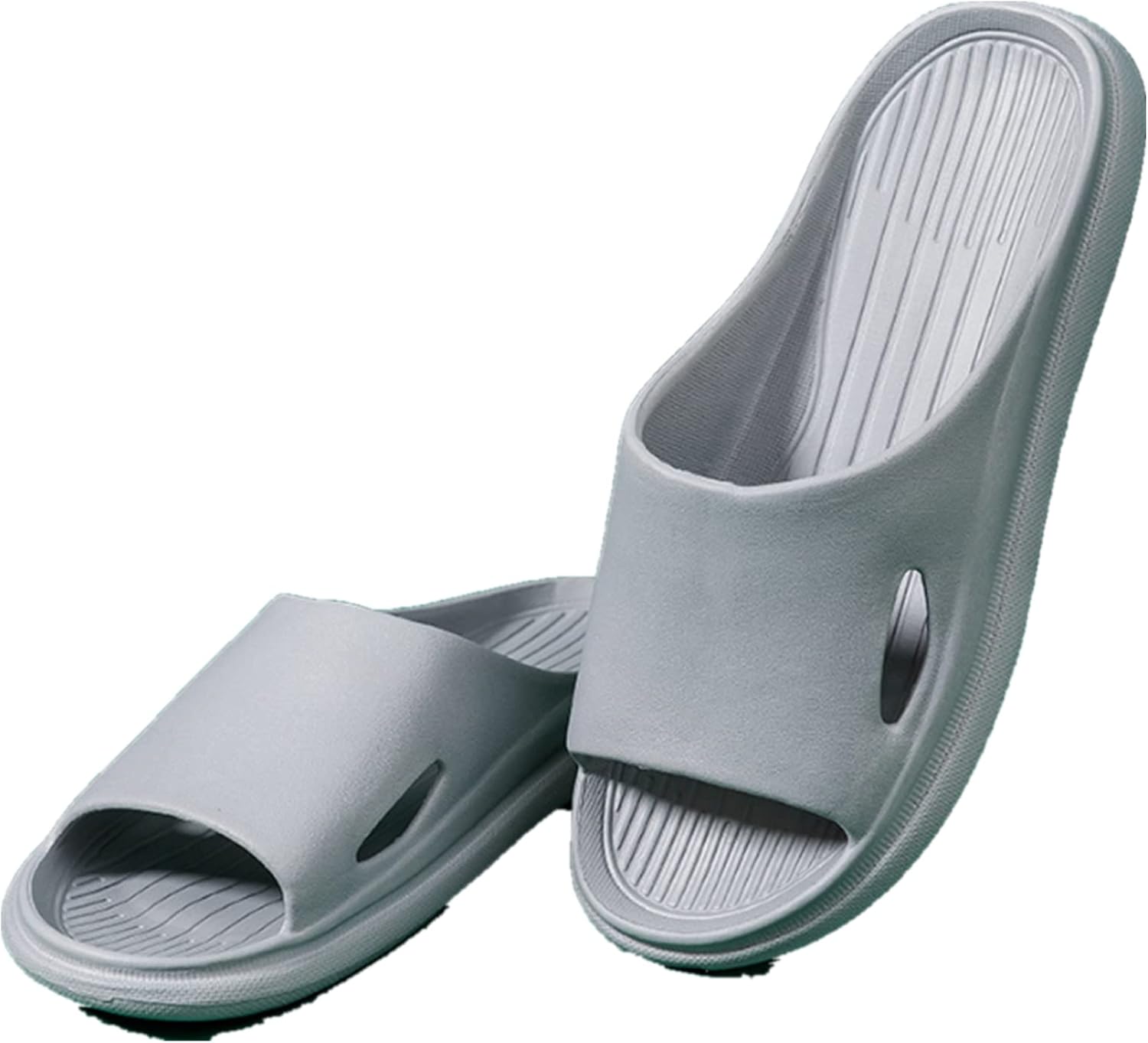 

Тапочки BASKANIA для женщин и мужчин, портативные, быстро сохнущие, противоскользящие для бассейна и душа, домашние шлепанцы, серый