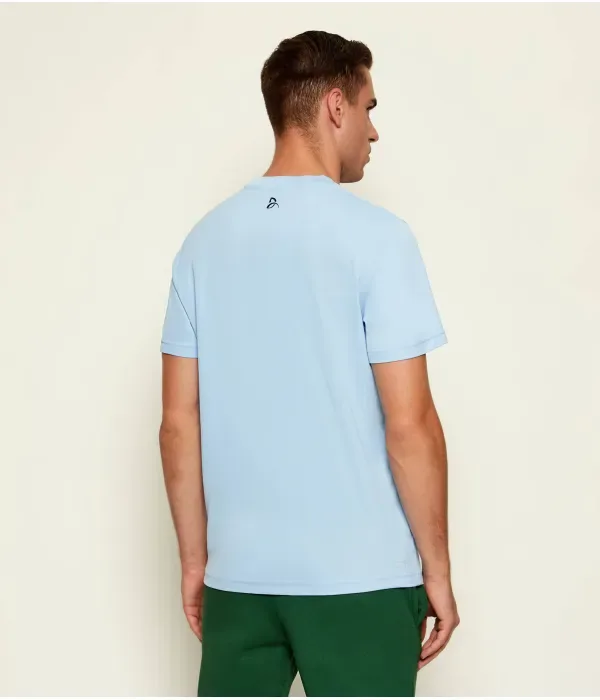 Футболка Lacoste x Новак Джокович regular fit Lacoste, небесно-голубой — фото 3