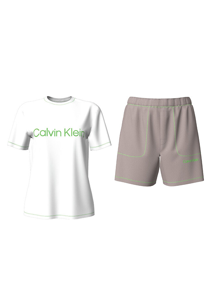 

Пижама CALVIN KLEIN UNDERWEAR, цвет Weiß/ Grau