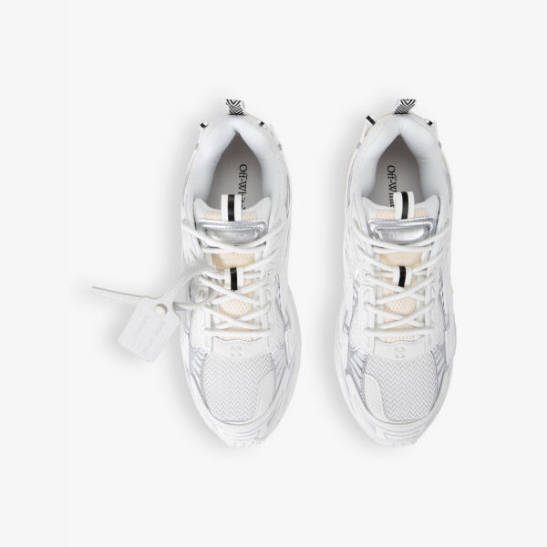 Низкие кроссовки Be right back из сетки и искусственной кожи Off-White C/O Virgil Abloh, белый — фото 2