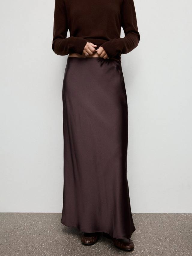 

Шелковая макси-юбка Mia Mango, Dark Purple