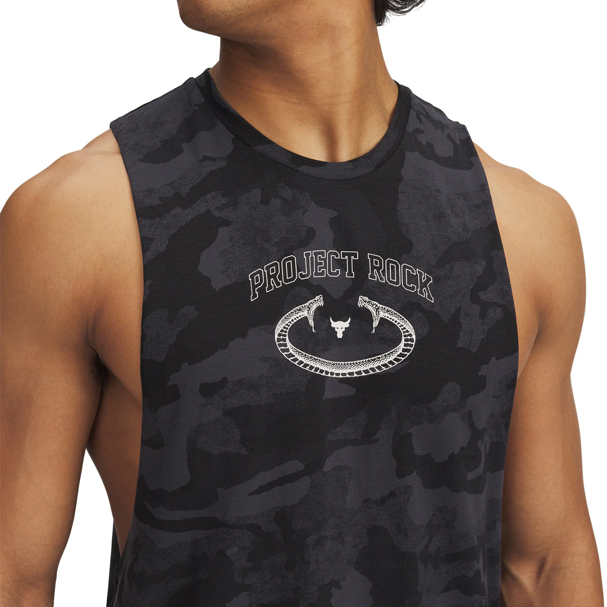 

Футболка мужская Pjt Rck Camo Tank Under Armour, серый