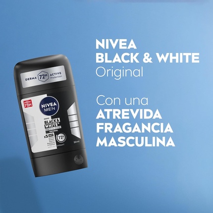 Мужской черно-белый невидимый дезодорант-карандаш с защитой от пота Nivea — фото 3