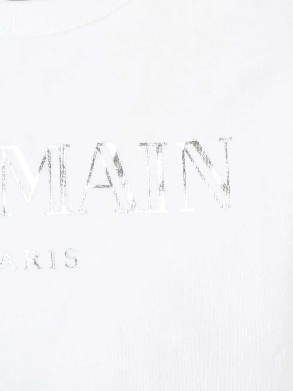 Футболка из органического хлопка с логотипом Balmain Kids, белый — фото 3