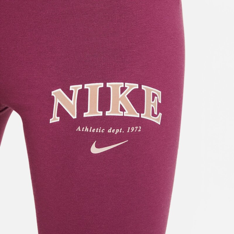 Tight g nsw fav trend hw lggng prnt Nike, цвет rosewood — фото 4