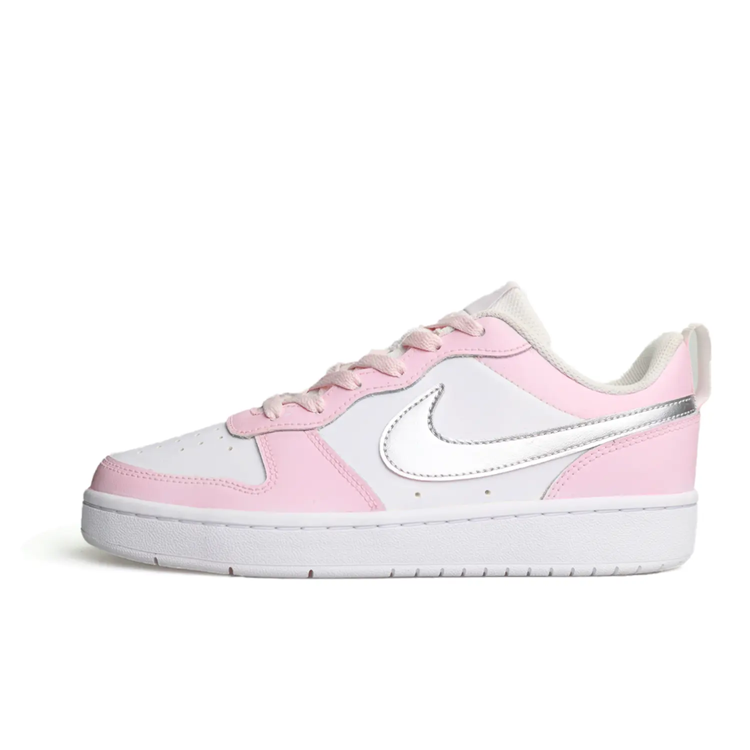 

Детские кроссовки для скейтбординга Court Borough унисекс Nike, серебряный/розовый