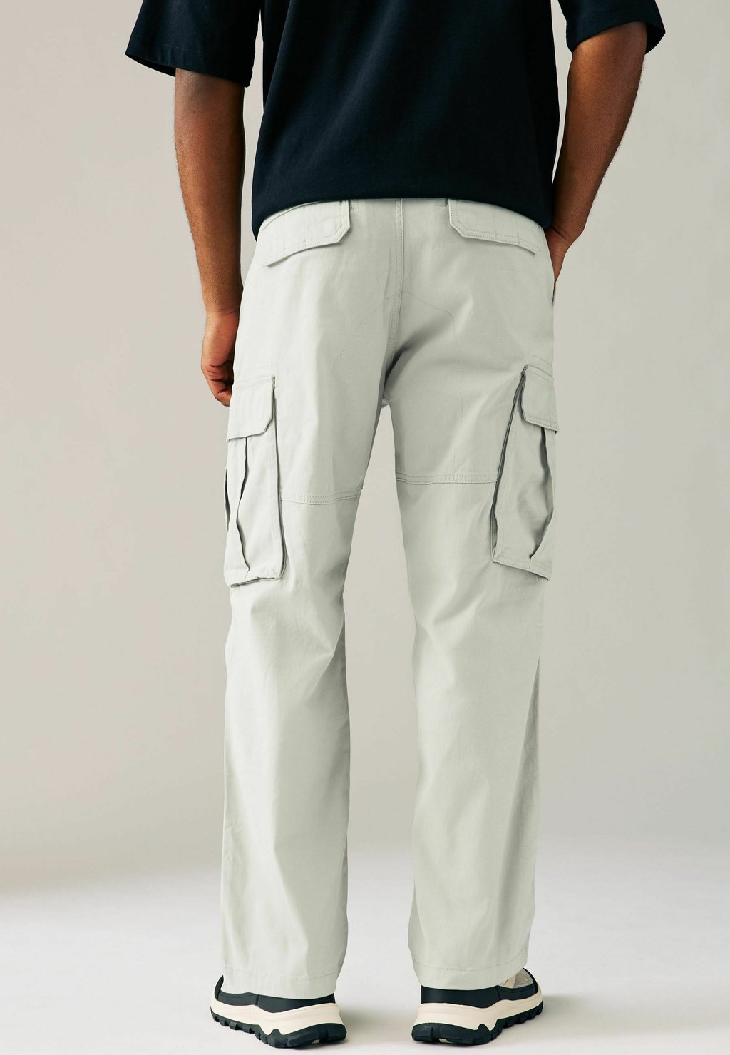 Брюки карго RELAXED FIT -STRETCH Next, бежевый — фото 3