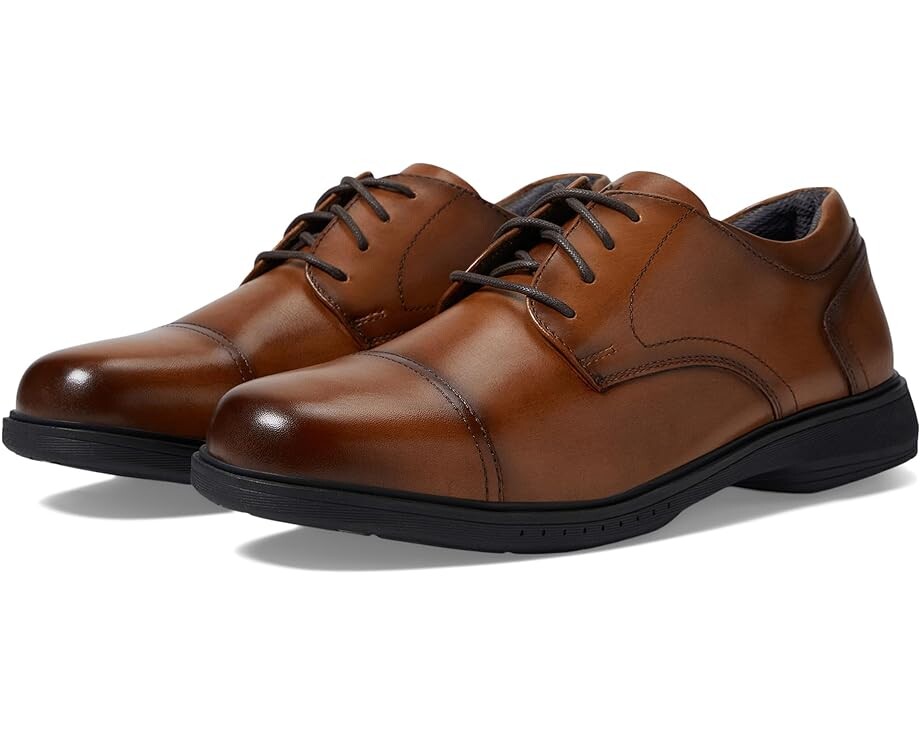 

Оксфорды Nunn Bush Kore Pro Cap Toe, цвет Cognac