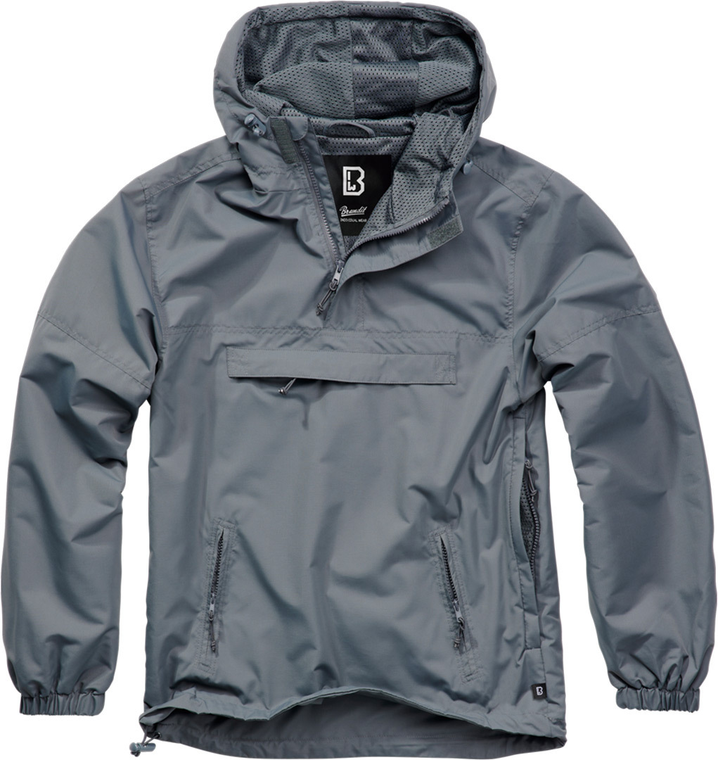 

Куртка Brandit Summer Windbreaker Hoodie, антрацит, Черный, Куртка Brandit Summer Windbreaker Hoodie, антрацит