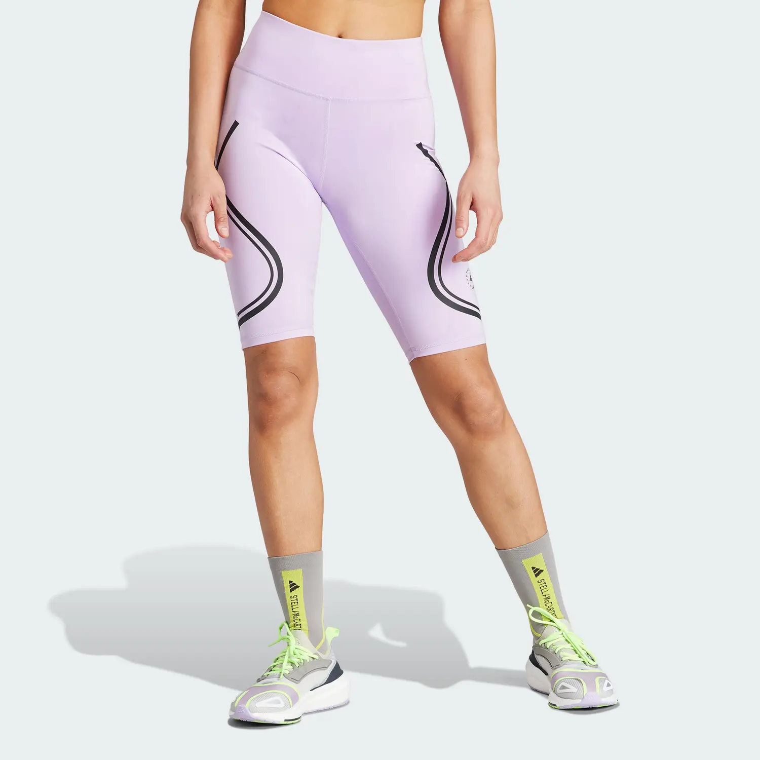 Велосипедные шорты TruePace от Стеллы Маккартни Adidas, розовый фиолетовый — фото 4
