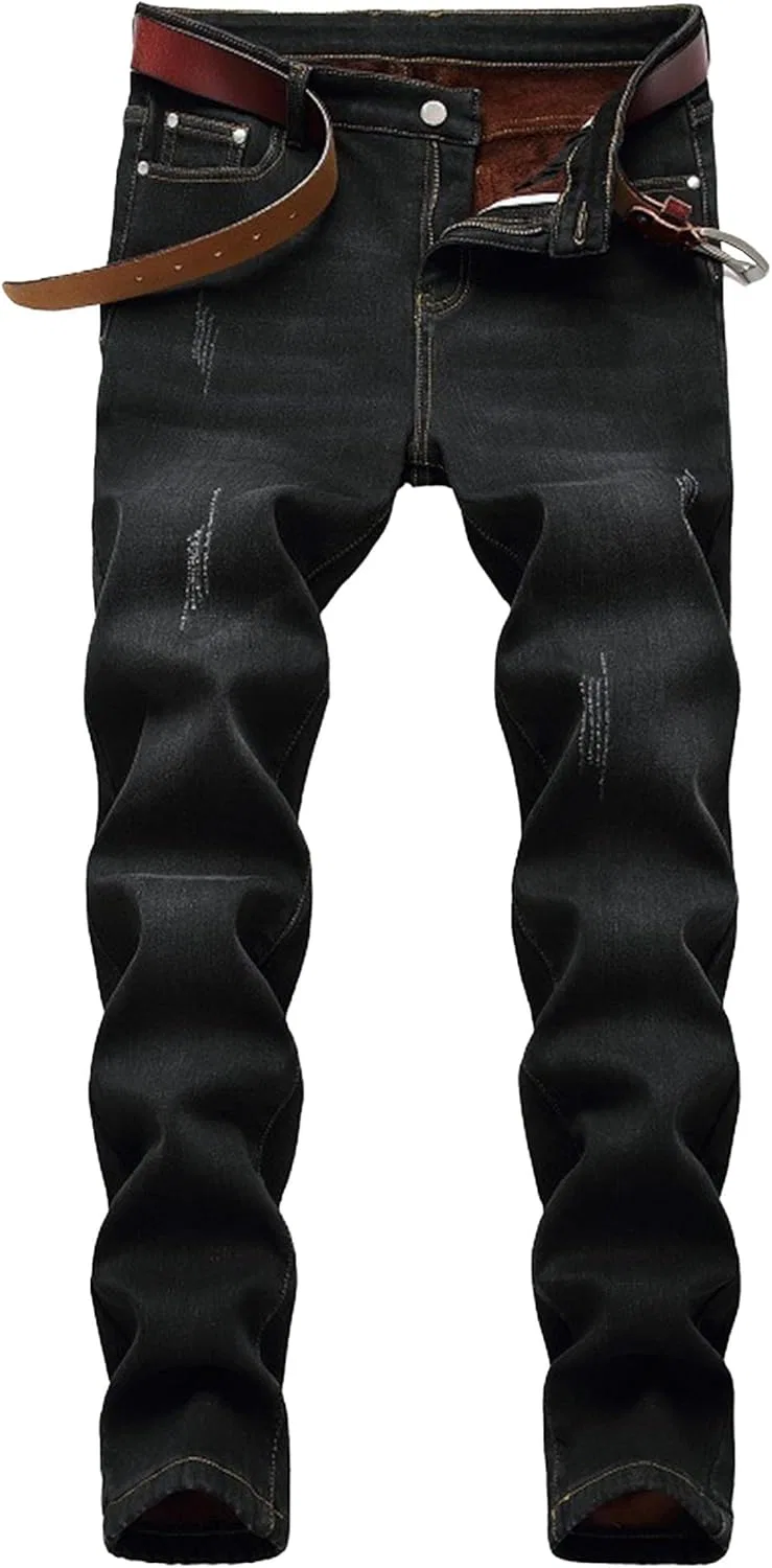 Джинсы скинни Warm Stretch Denim, Black