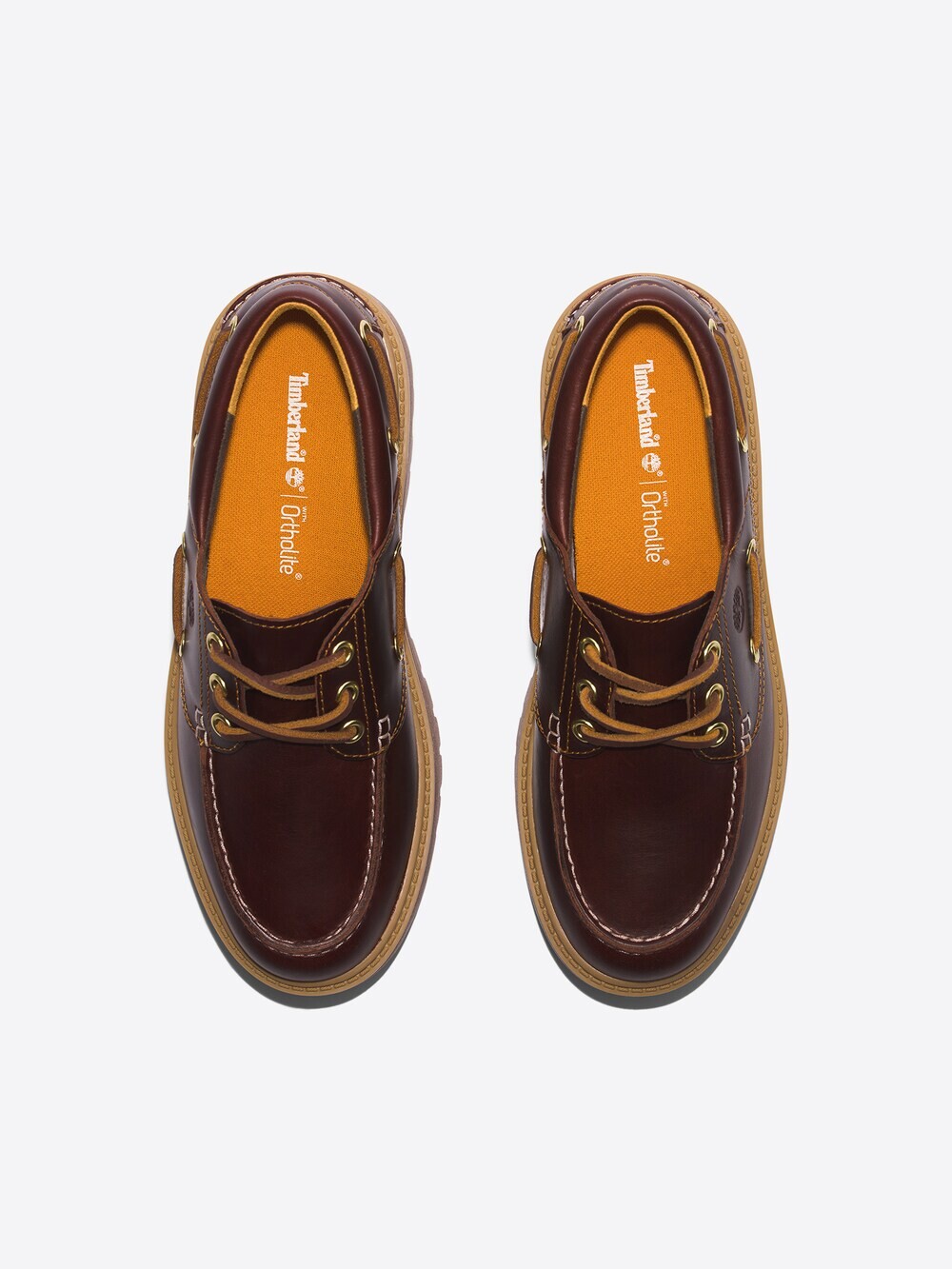 Туфли Timberland Stone Street 3 Eye на шнуровке, коричневый / карамельный / темно-коричневый — фото 3
