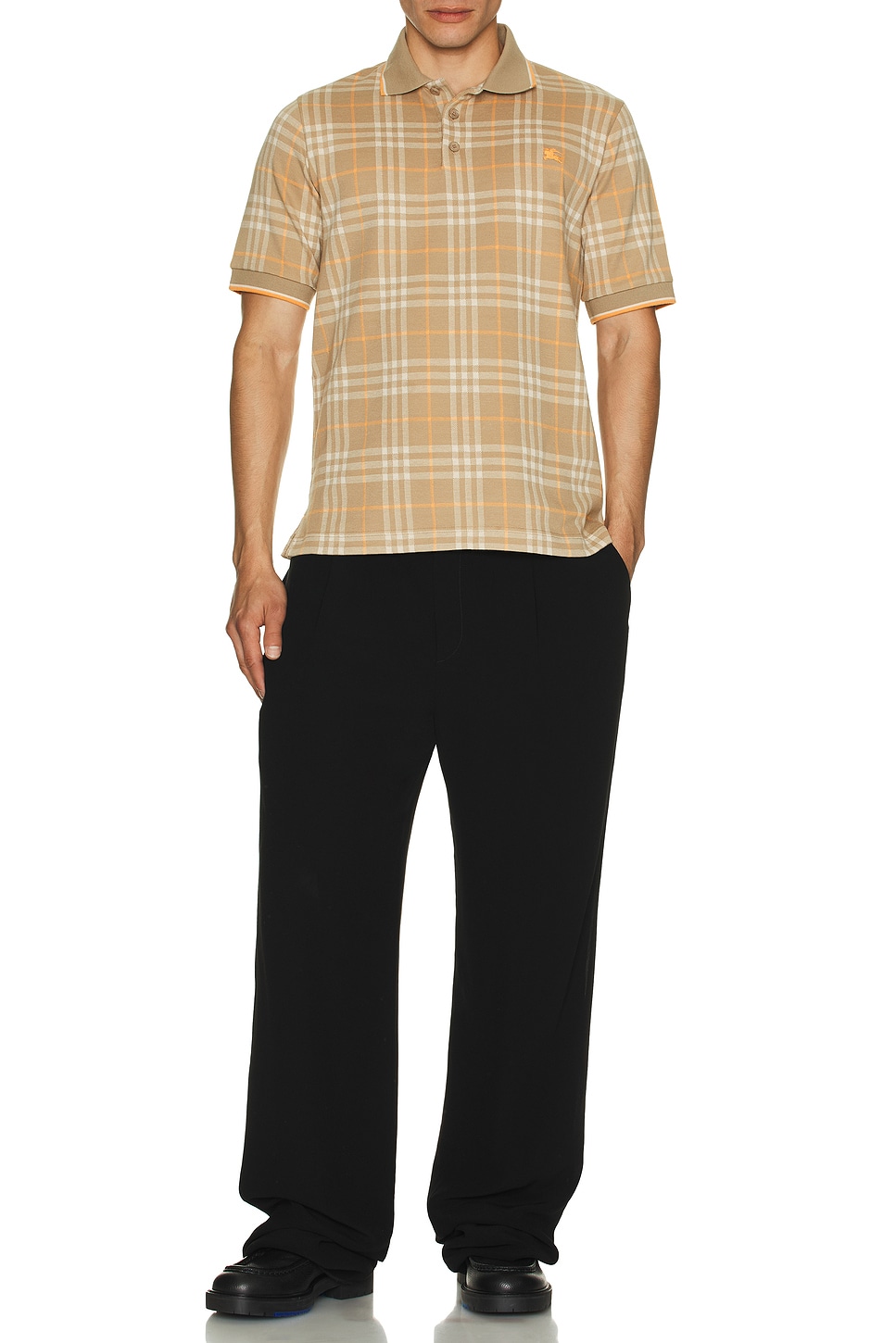 

Поло Check Slim с EKD Burberry, Broom IP Check