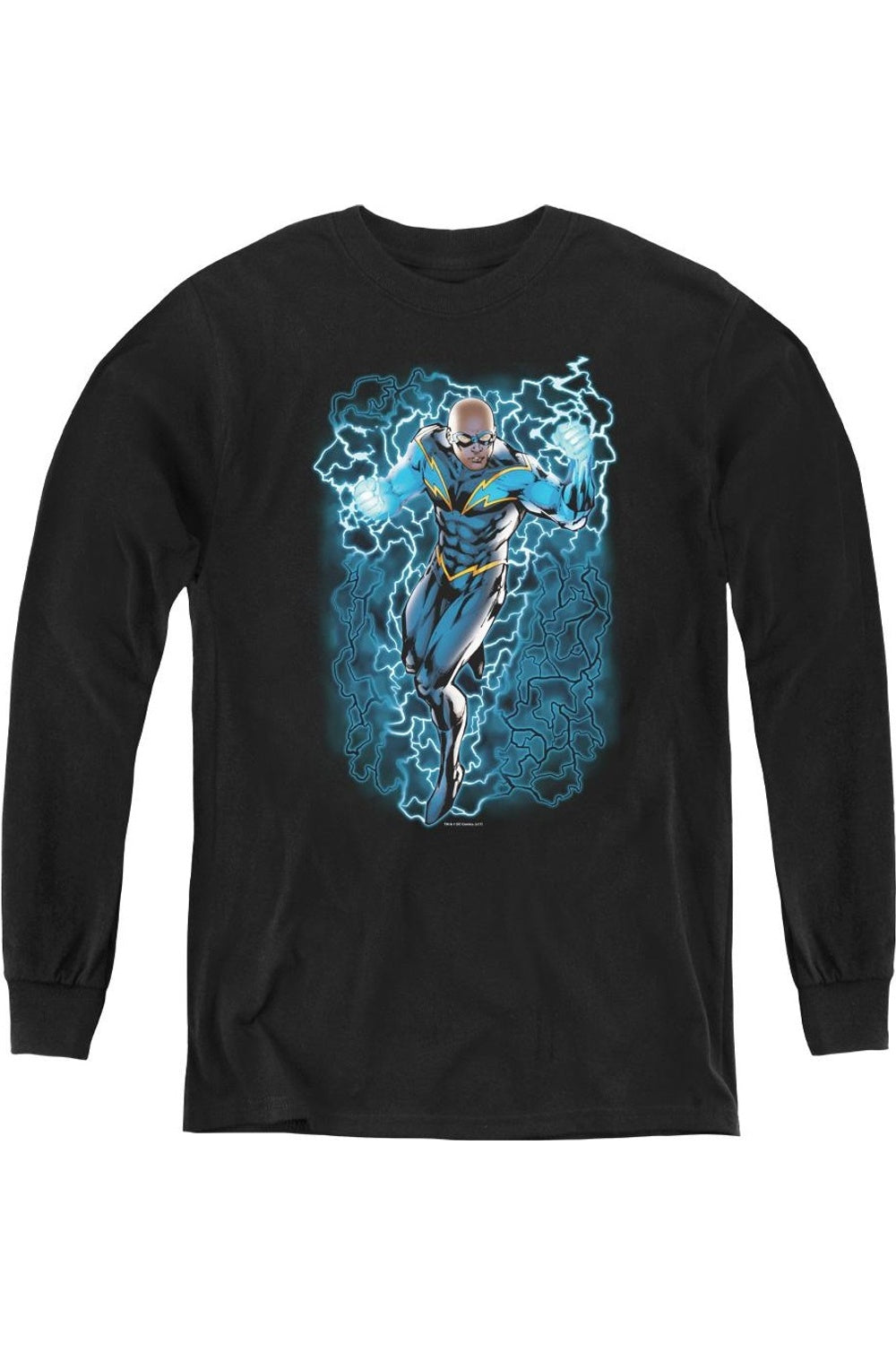 

Футболка с длинным рукавом для подростков "Justice League of America" с молниями Black Lightning Gildan