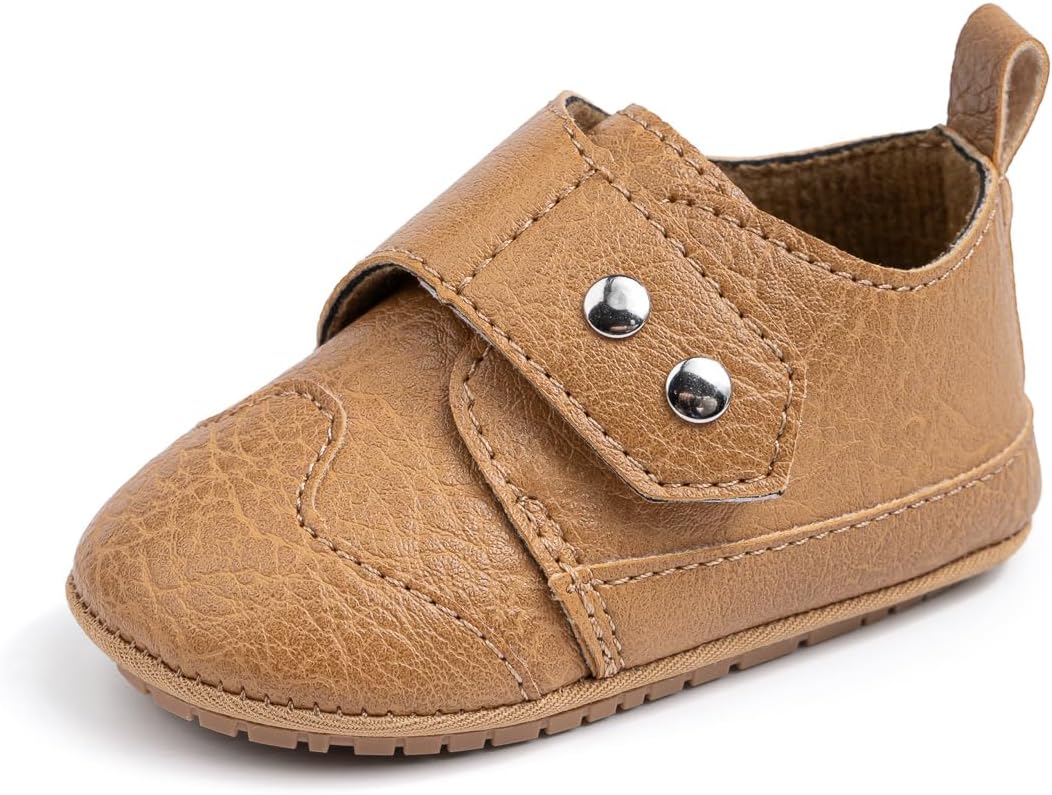 

Детские оксфорды LONSOEN для младенцев и малышей, с крыльями, обувь для первых шагов, хаки