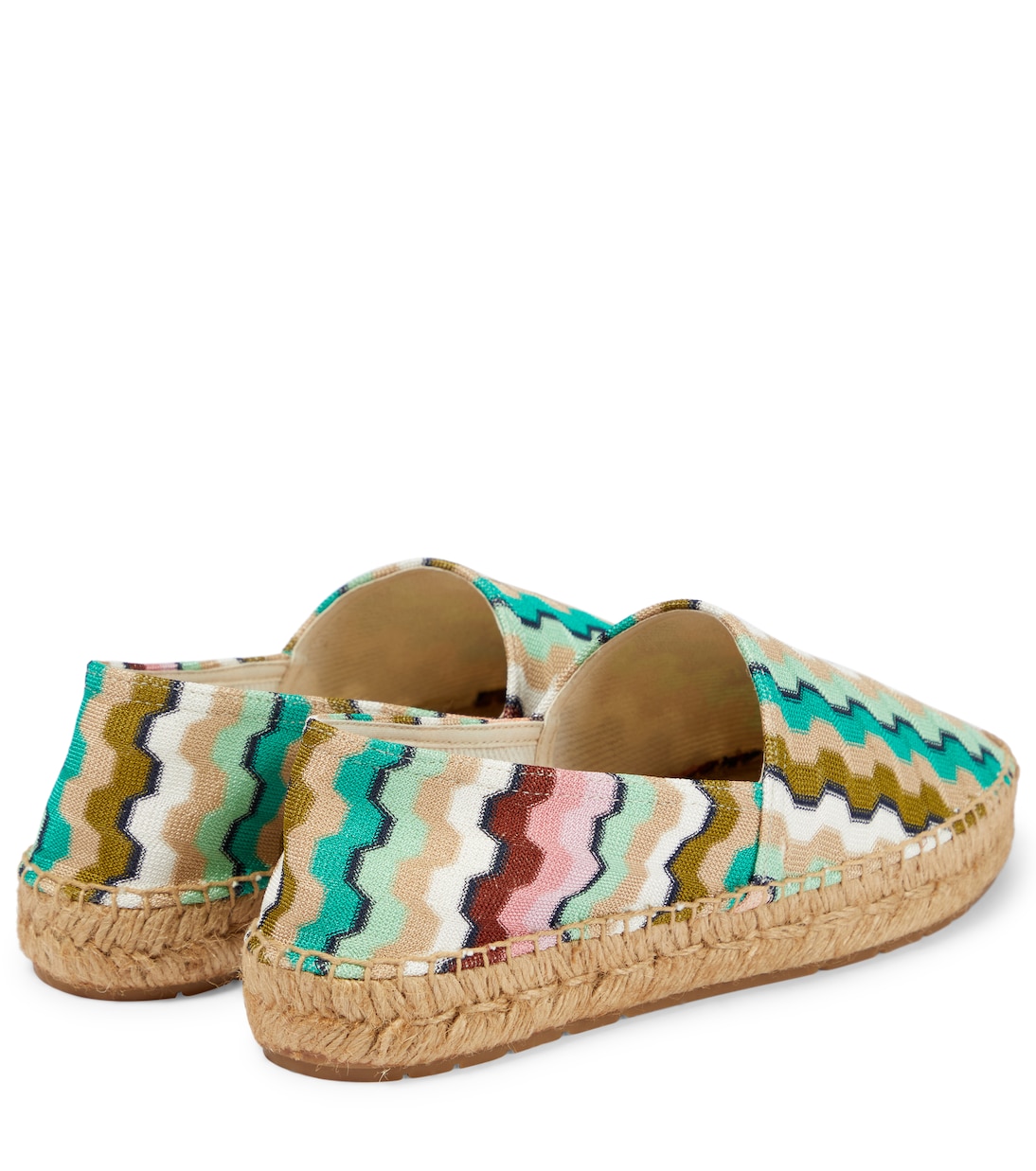 Эспадрильи из жаккардового полотна с зигзагообразным узором Missoni Mare, Turquoise — фото 3
