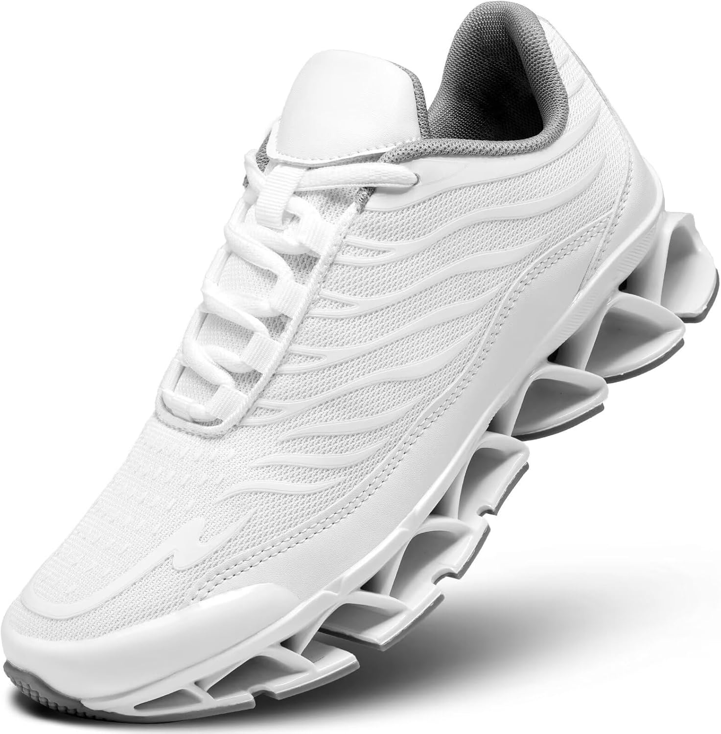 

Мужские слипоны для ходьбы и бега, теннисные кроссовки Blade, повседневные модные кроссовки, удобные, с противоскользящей подошвой, для работы, спорта и тренировок Hetohec, белый