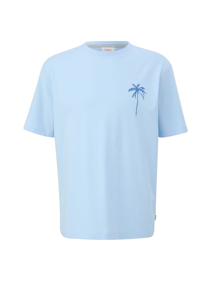 

s.Oliver Футболка светло-голубого цвета, цвет 50D2, Синий, s.Oliver Футболка светло-голубого цвета, цвет 50D2