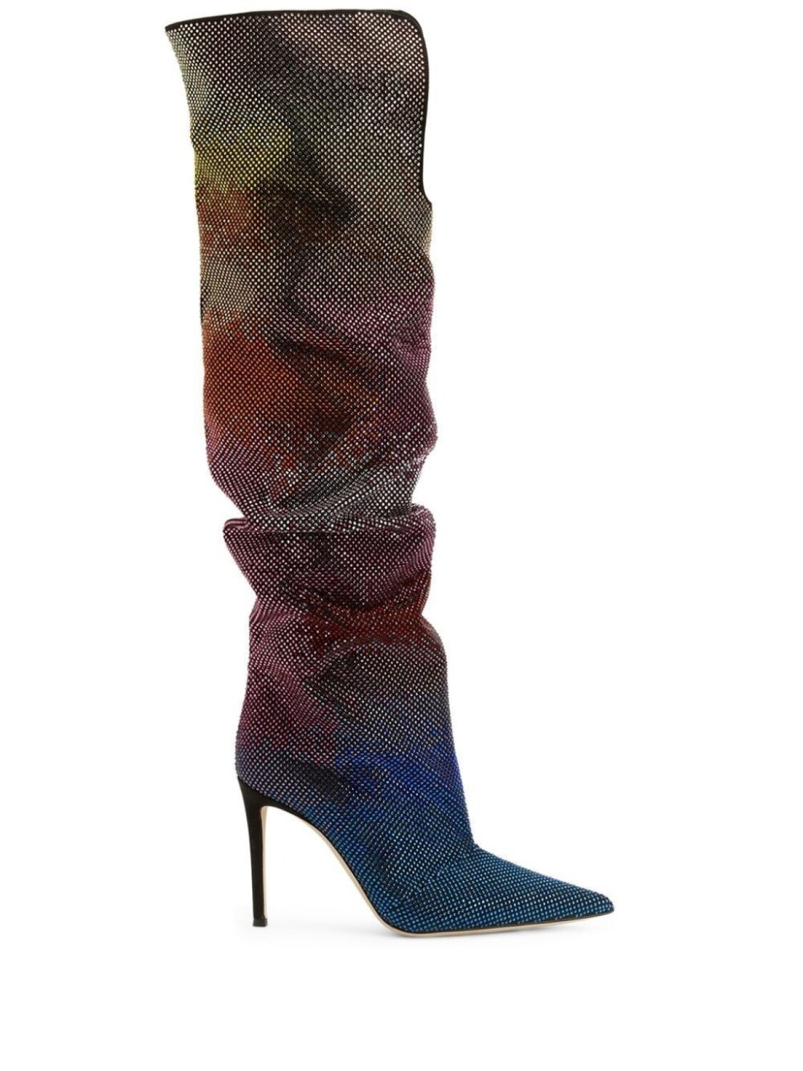 Giuseppe Zanotti сапоги Gala Caleido с эффектом металлик, черный