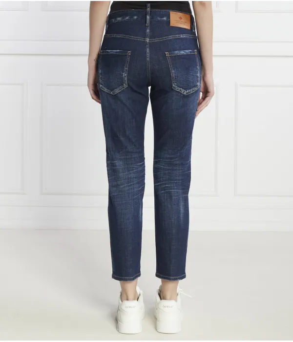 Джинсы для крутых девчонок Slim fit Dsquared2, синий — фото 4