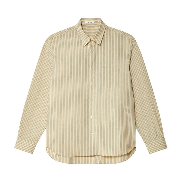 

Рубашка The Row Ashford Shirt 'Sage Tint/Graphene', желто-коричневый