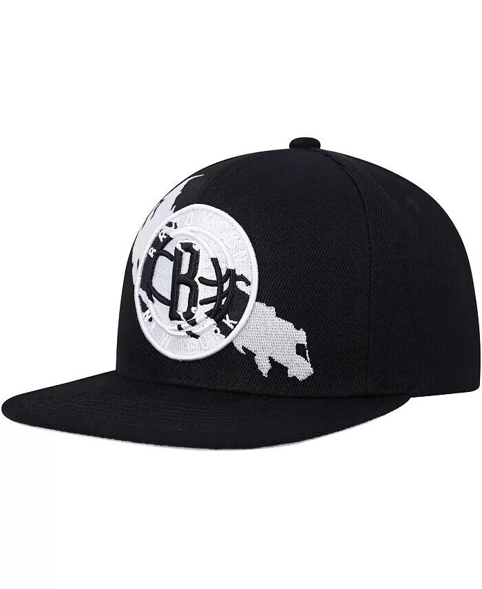 

Мужская черная кепка Snapback Brooklyn Nets Paint by Numbers Mitchell & Ness