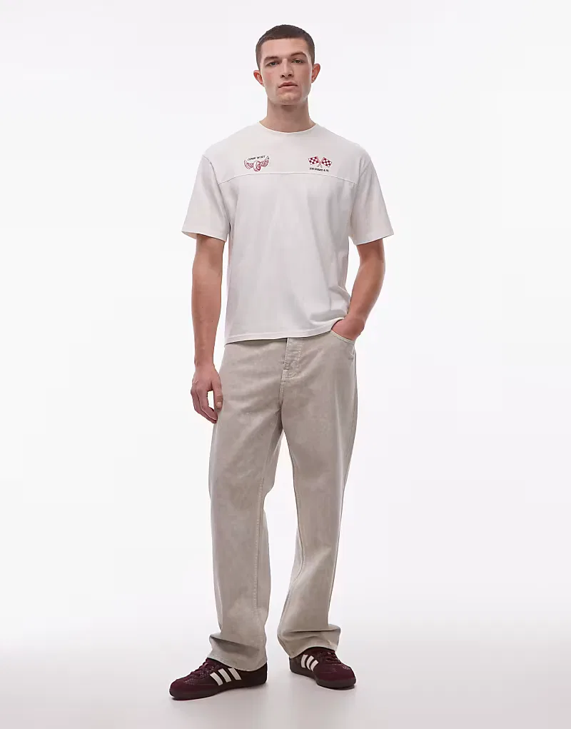 Футболка Levis с графическим принтом на спине Levi's, кремовый — фото 3